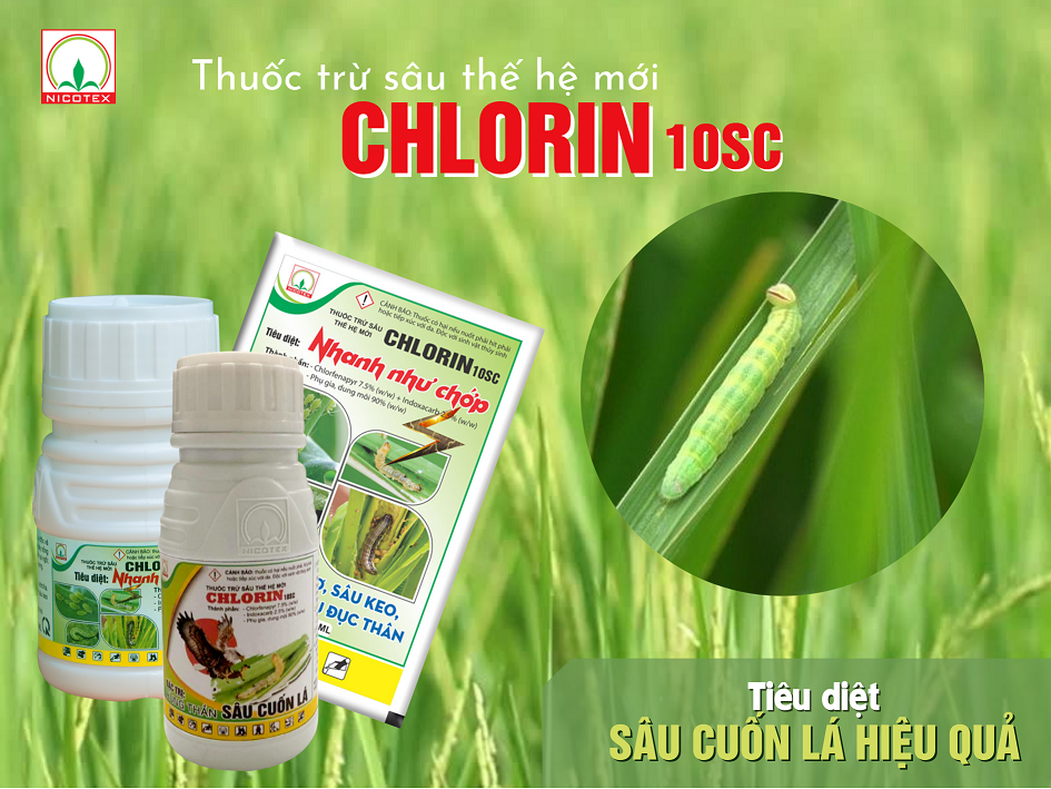Chlorin 10SC diet tru sau triet de va keo dai