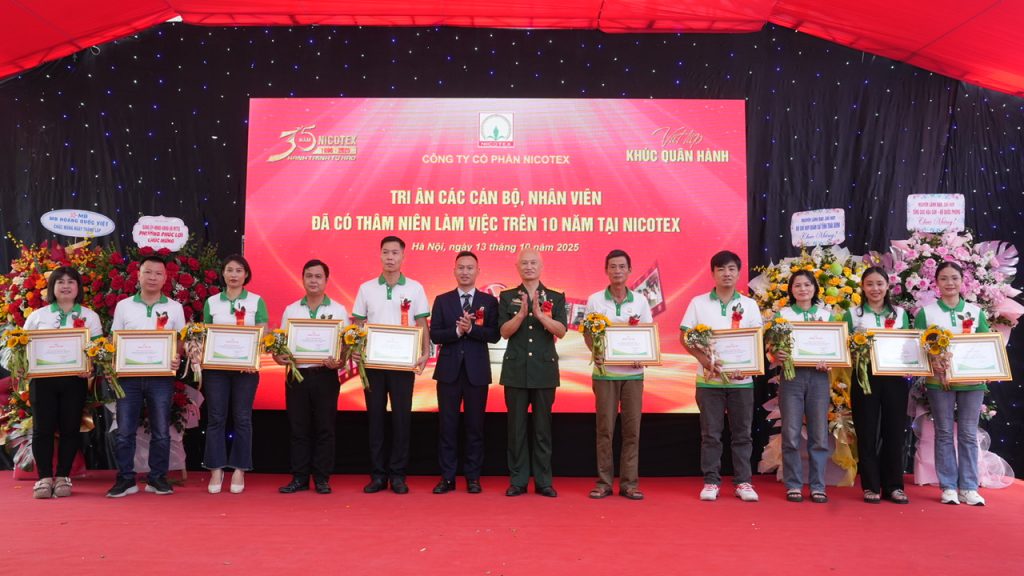 NHỮNG KHOẢNH KHẮC ẤN TƯỢNG TRONG LỄ KỶ NIỆM 35 NĂM THÀNH LẬP CÔNG TY NICOTEX (13/10/2025) thuy