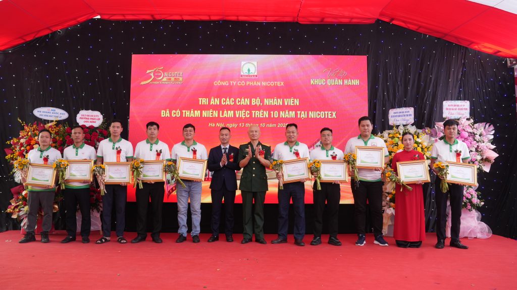 NHỮNG KHOẢNH KHẮC ẤN TƯỢNG TRONG LỄ KỶ NIỆM 35 NĂM THÀNH LẬP CÔNG TY NICOTEX (13/10/2025) trei an 7