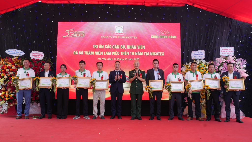 NHỮNG KHOẢNH KHẮC ẤN TƯỢNG TRONG LỄ KỶ NIỆM 35 NĂM THÀNH LẬP CÔNG TY NICOTEX (13/10/2025) tri an dot 2