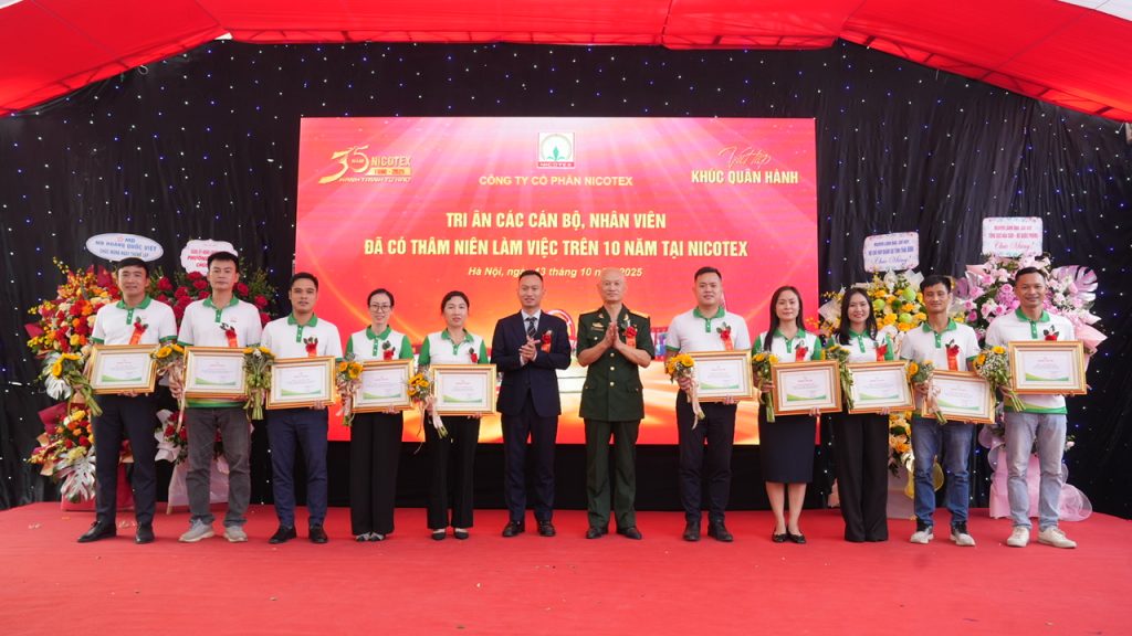 NHỮNG KHOẢNH KHẮC ẤN TƯỢNG TRONG LỄ KỶ NIỆM 35 NĂM THÀNH LẬP CÔNG TY NICOTEX (13/10/2025) trien